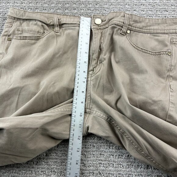 JORDACHE Skinny Pants Women Size 16 Brown Stretchy Khaki - Picture 10 of 13
